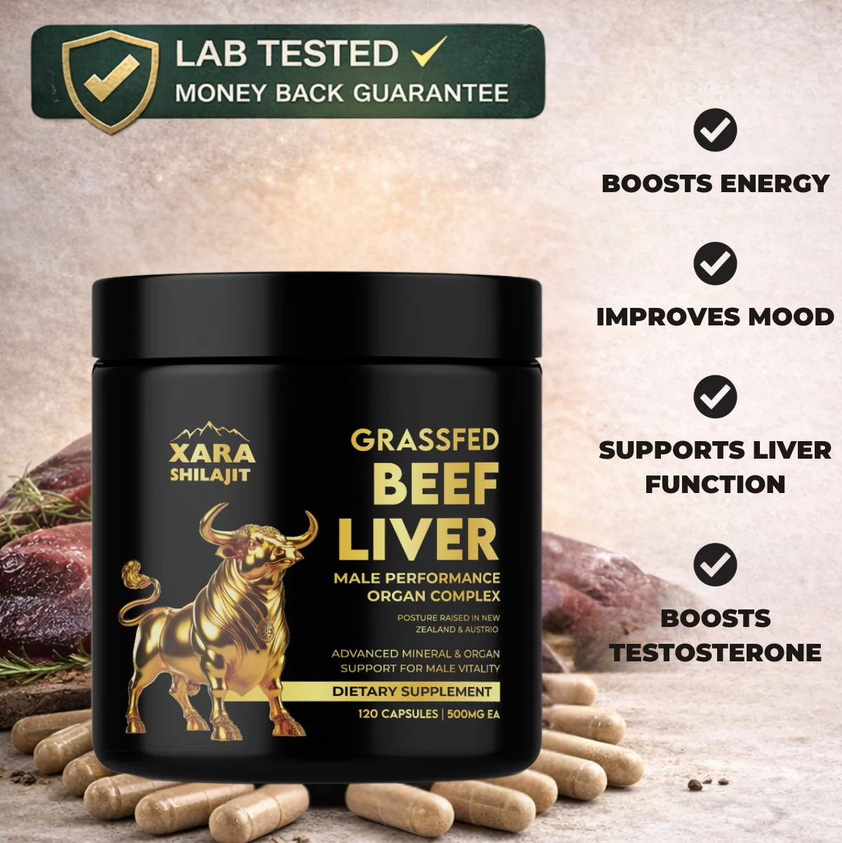 XARA SHILAJIT® Beef Liver - Image 3