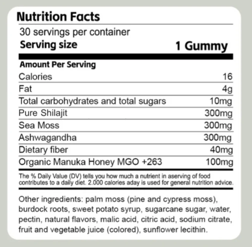 Xarashilajit® 3 in 1 wellness Gummies - Image 3