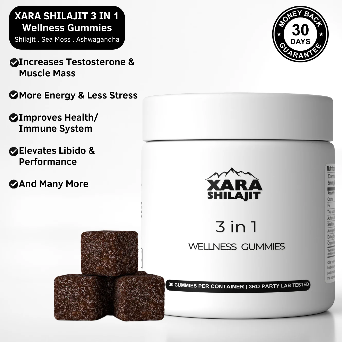 Xarashilajit® 3 in 1 wellness Gummies - Image 5