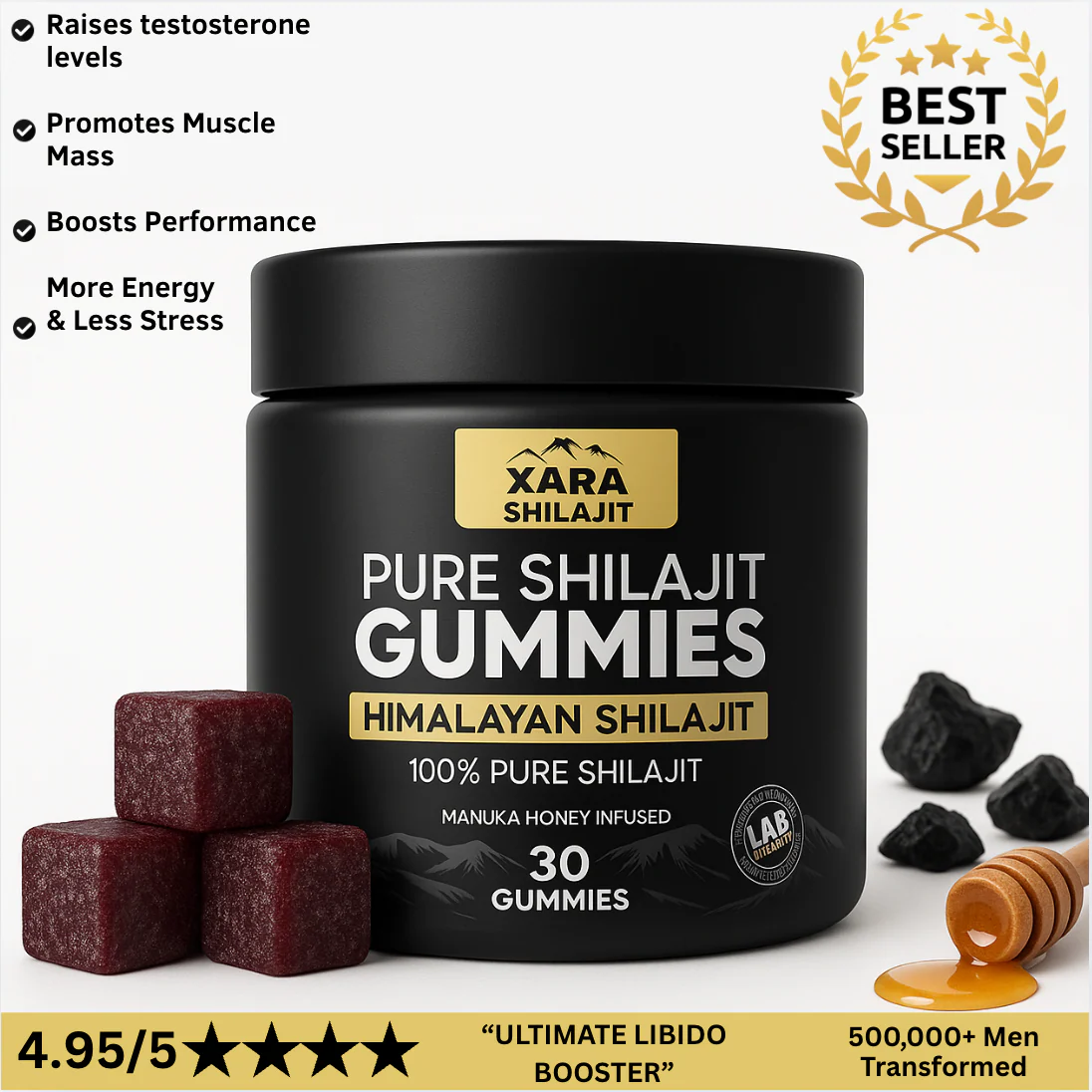 XaraShilajit™ Pure Shilajit Gummies (+4 FREE GIFTS)