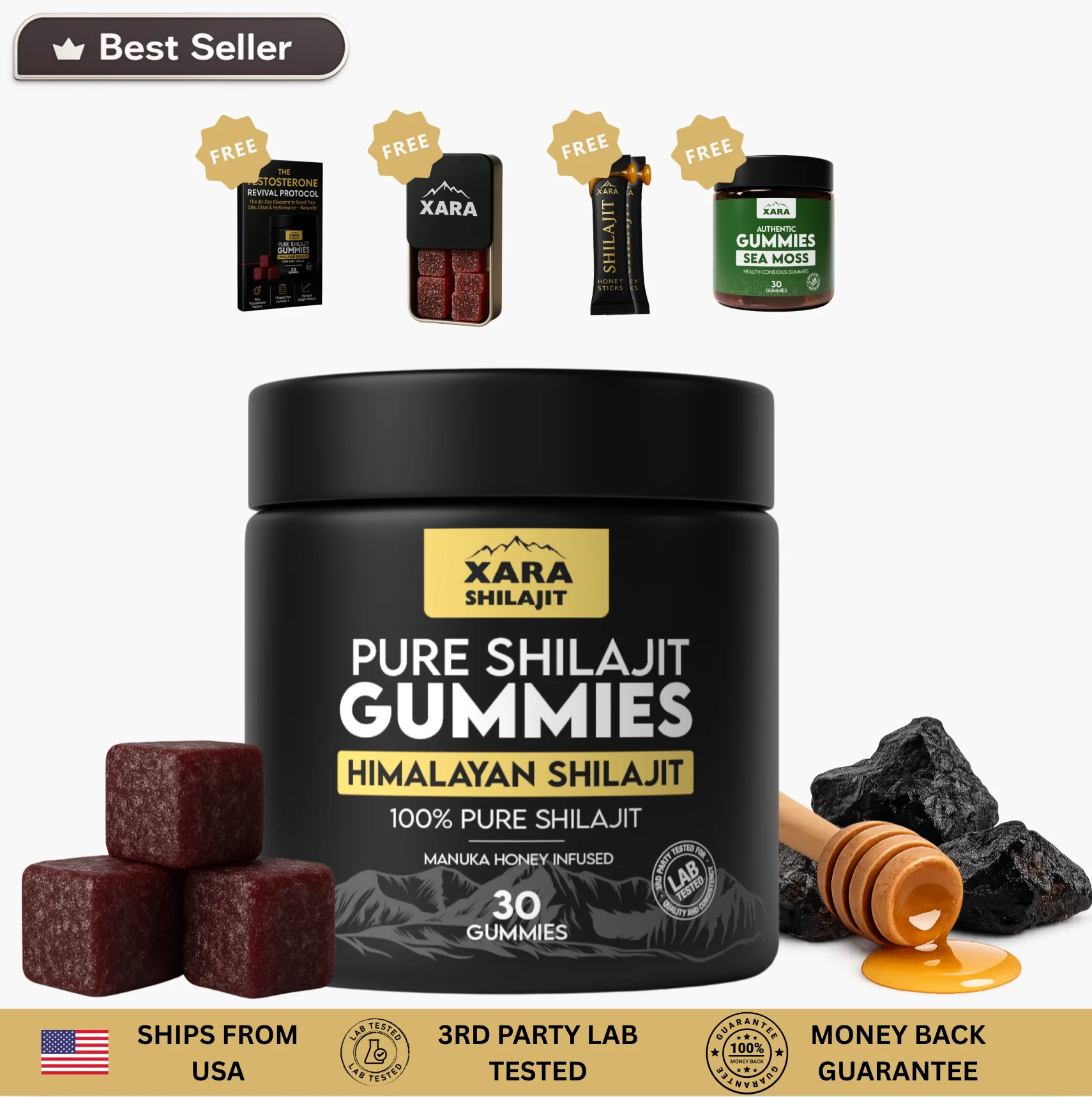 XARASHILAJIT® Pure Shilajit Gummies Kidney support - Image 11